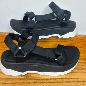 Teva Women's Jadito Size 10 Black Platform Memory foam Sandal